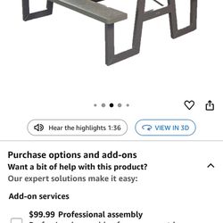 Barely Used Lifetime Folding Picnic Bench