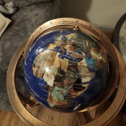  Semi Precious Gemstone World Globe