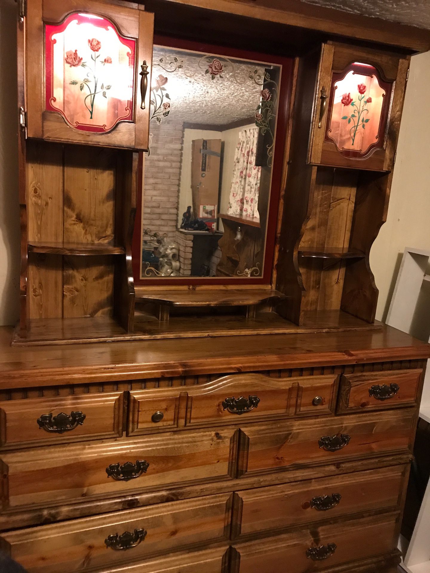 Bed Frame with matching dresser