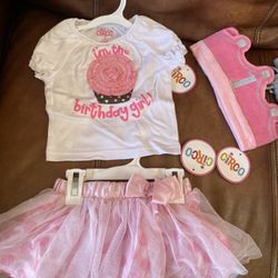 1st Birthday Little Girl Outfit NEW