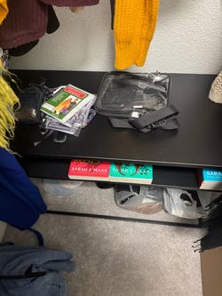 Black Storage Table