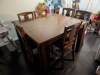 Dining table with barstools(chairs)