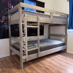 Twin Bunk Bed With Mattress