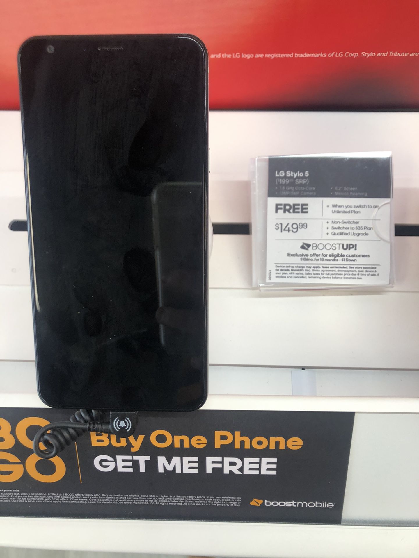 Free LG Stylo 5 when you switch to boost