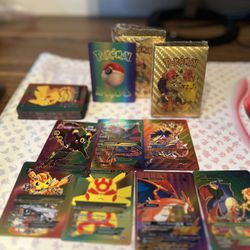 Novelty Gold Pokemon Cards