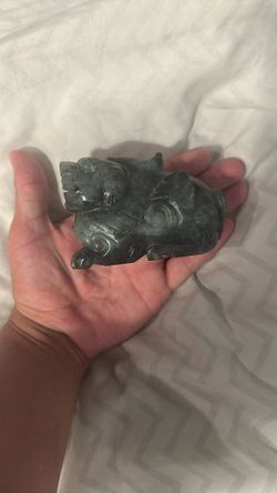 Rare Ancient Jade Foo Dog Sculpture 
