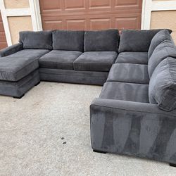 Charcoal Gray Sectional Couch