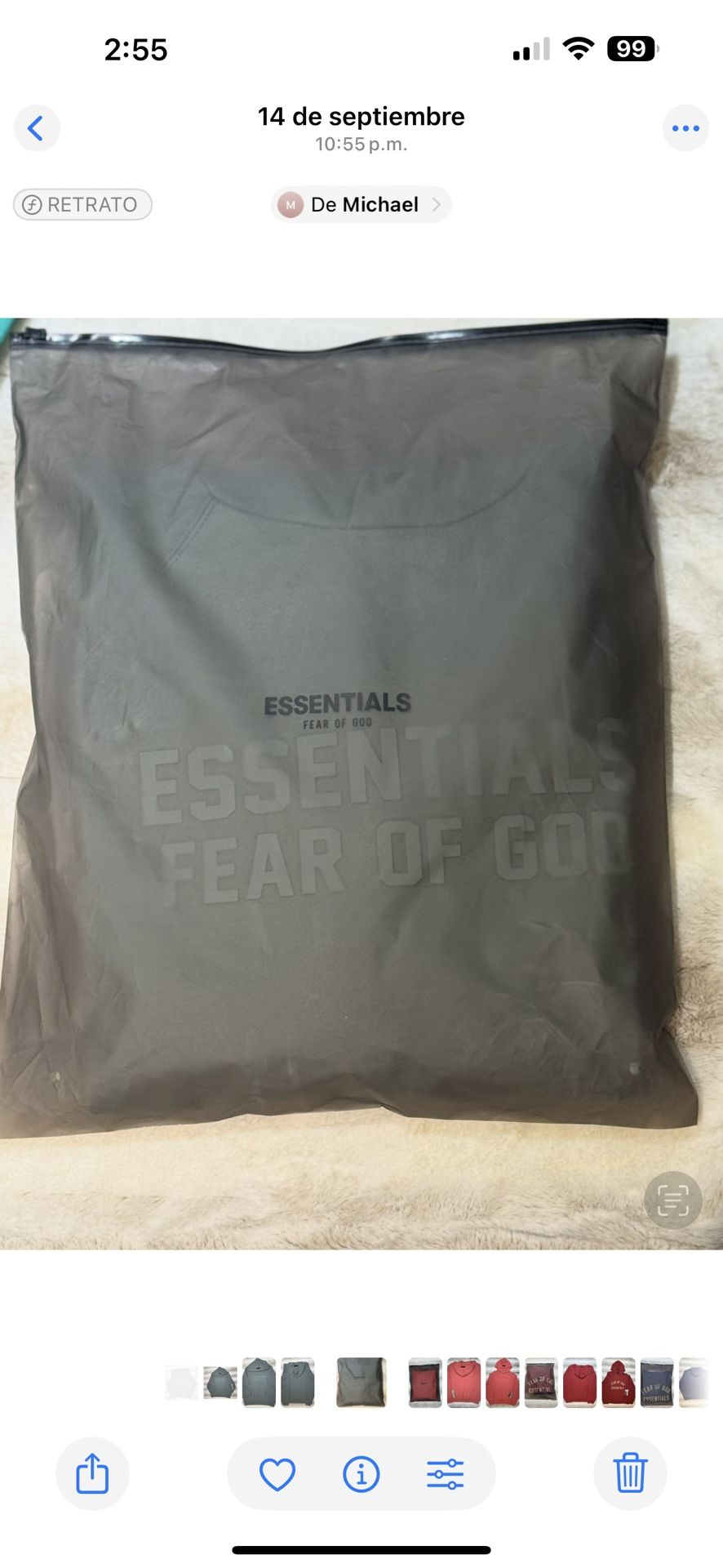 Essentials Fear Of Good Hoodie
