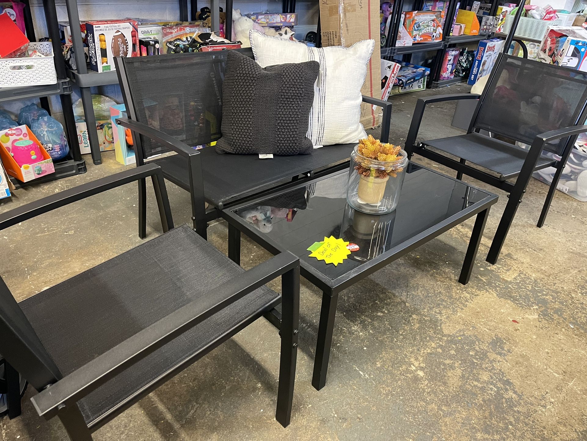 4 Pc Patio Set New $179 In Box