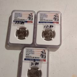 2023 PDS MS66  Quarters Dollar  EDITH KANAOKE OLE