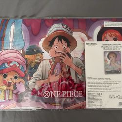 one piece whole cake island playmat + card