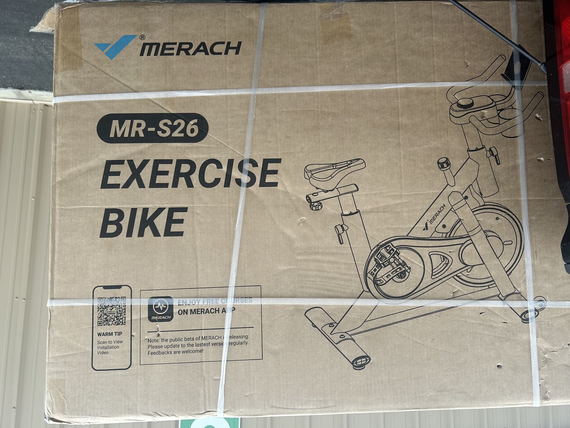 Hanford / all new MERACH Stationary Exercise bike weight capacity 300, Blender $55,back Support $15, Beauty Set $40