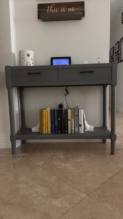 Front entrance table grey