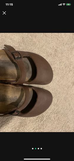 Birkenstock Birki Faux Leather Clogs-Size 10