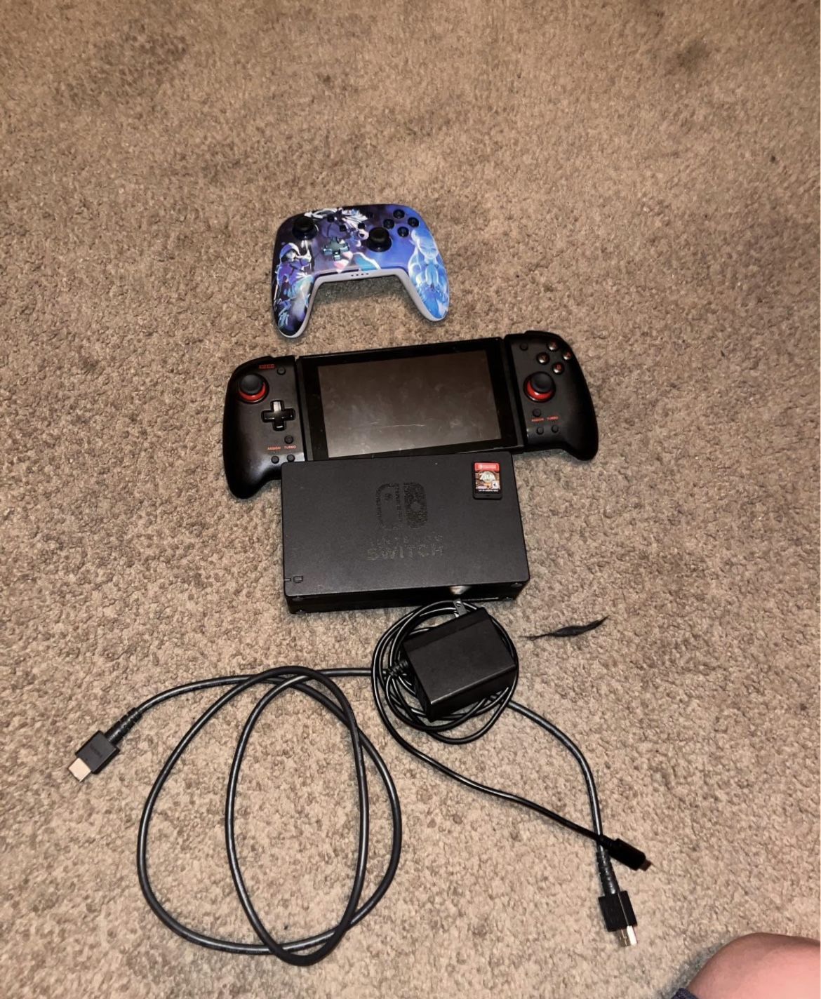 Nintendo Switch with pro joy cons