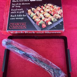 CHARCOAL COMPANION KABOB And SKEWERS Set Of 6  Skewers ‼️ NEW - OPENED BOX ‼️ Price Is FORM ‼️