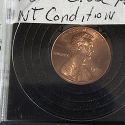1998 D error penny AM not spaced