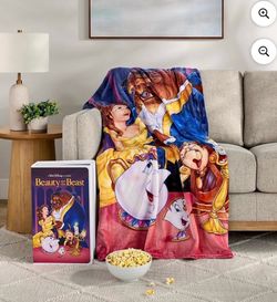 Disney Classic Beauty and the Beast VHS Boxed Silk blanket