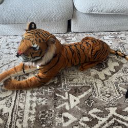 Melissa & Doug Giant Tiger - Lifelike Stuffed Animal (over 5 feet long)