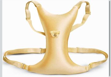 Breast Pillow for Chest Wrinkles and Side Sleeping - Breast Pillow for Wrinkle Prevention - Chest Wrinkle Pillow for Breast Support (Gold)