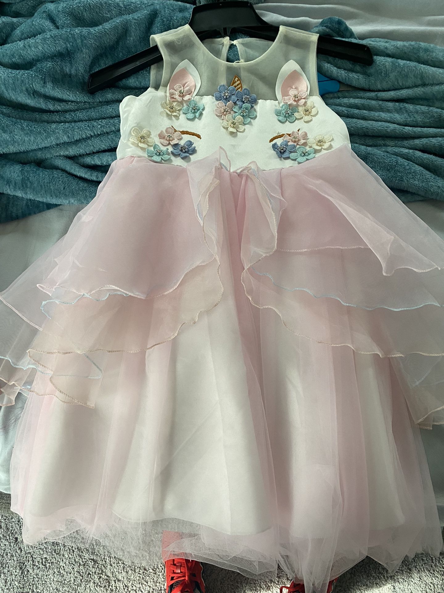 Unicorn costume dress Size 7-8