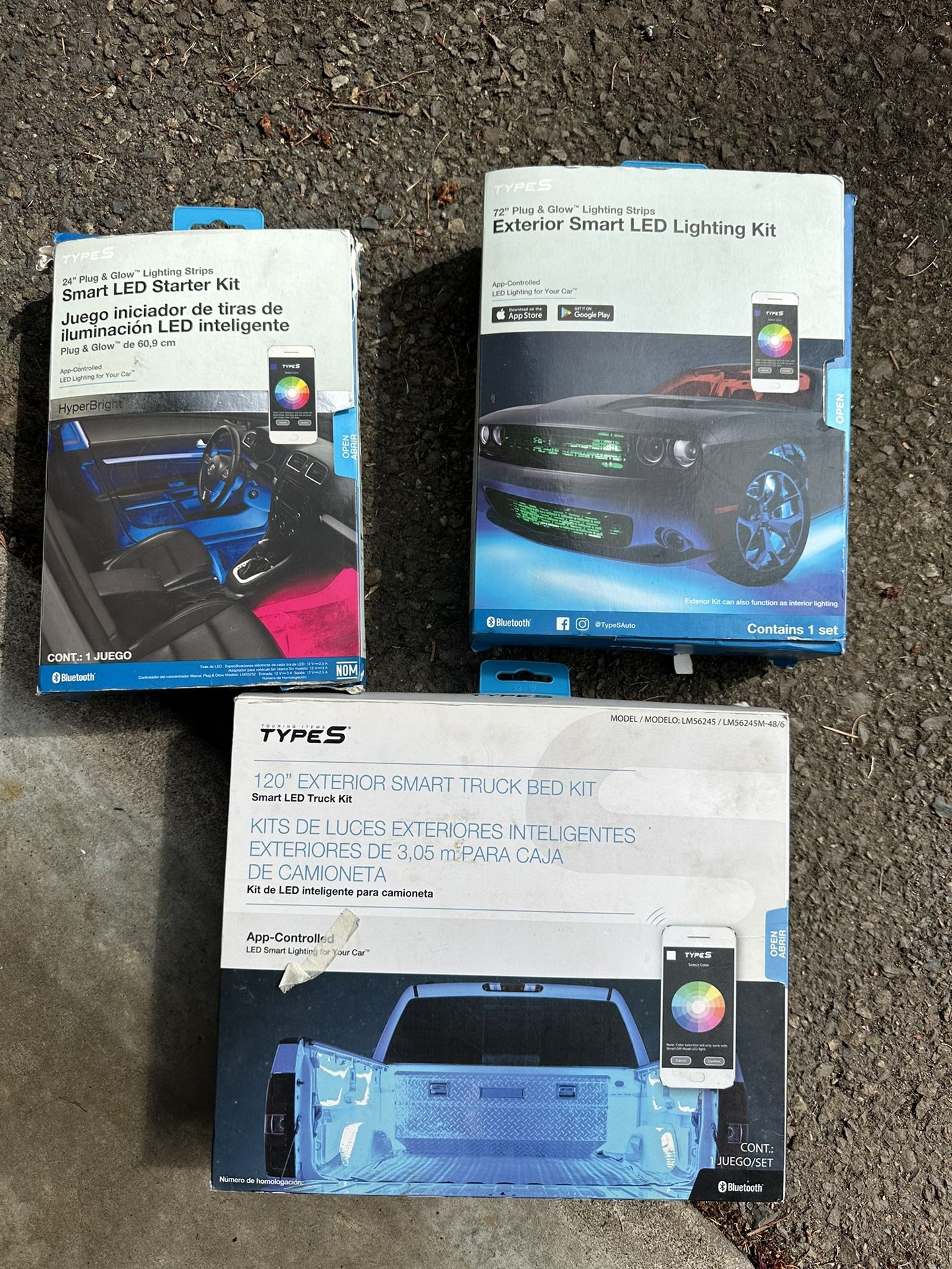 Type s Interior, Lighting Strips, And Exterior Lighting For Truck Bed