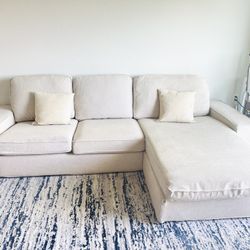 IKEA KIVIK Sofa w/ Chaise – Beige, Under 1 Year Old