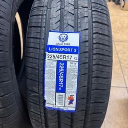 225 45 17 Tires New Set 