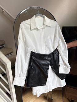 Set, elongated shirt + skirt . Size xs-s
