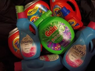 Variety of detergent and pods