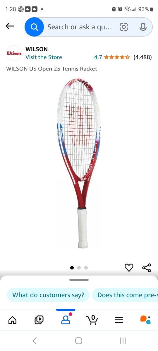 WILSON US Open 25 Tennis Racket