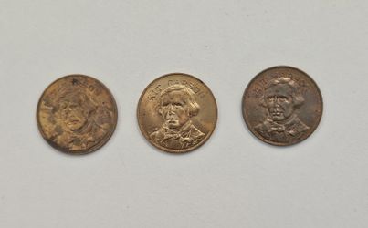Kit Carson Bronze Token X3