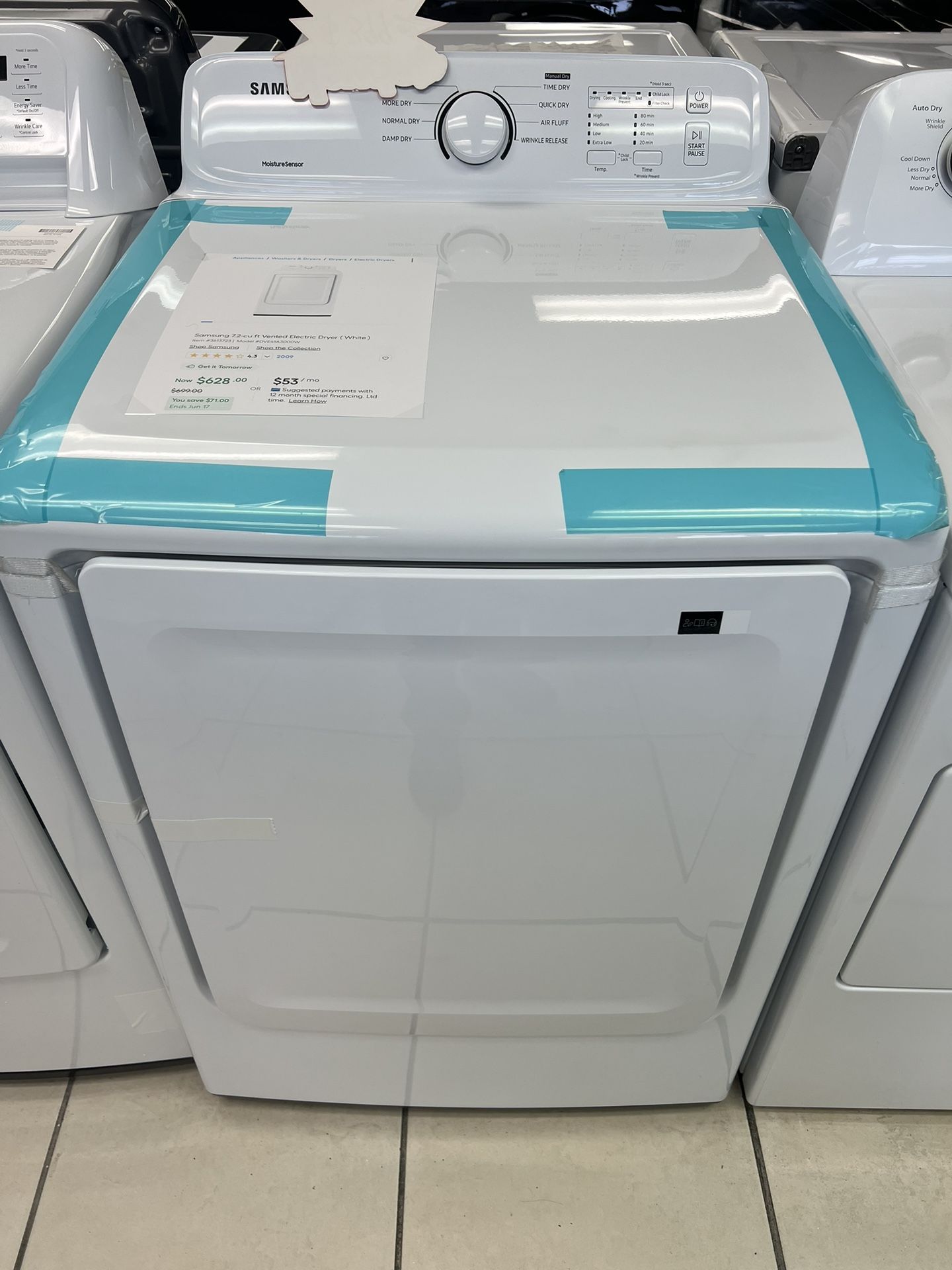 Samsung electric dryer 