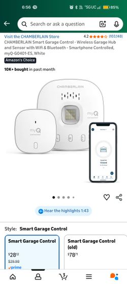 Smart Garage Control $30