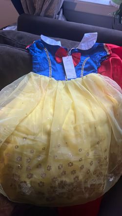 Snow White Girls Princess Costume Dress age3 to 5