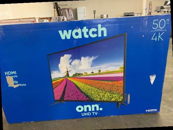 New ONN UHD TV 50 inch Open box w/ warranty