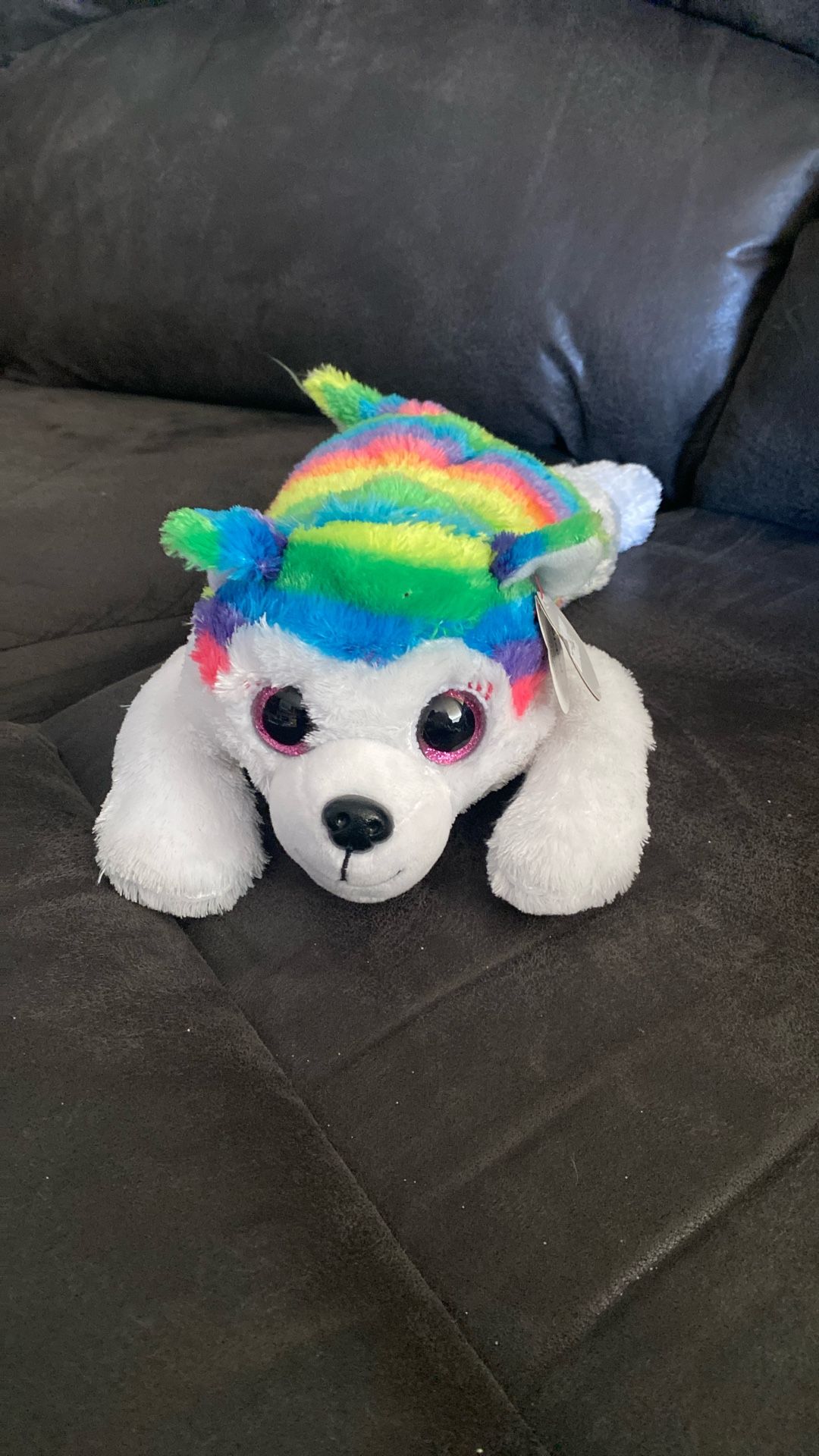 Ty Beanie Boo- Robin The Rainbow Wolf