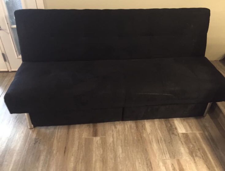 Futon with drawers, like new