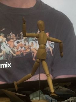 Wooden posable man