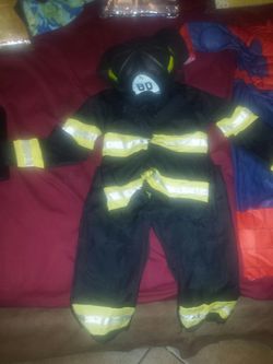 (Size 2t)Toddler fire fighter costume