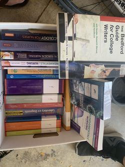 Nursing school books practically brand new