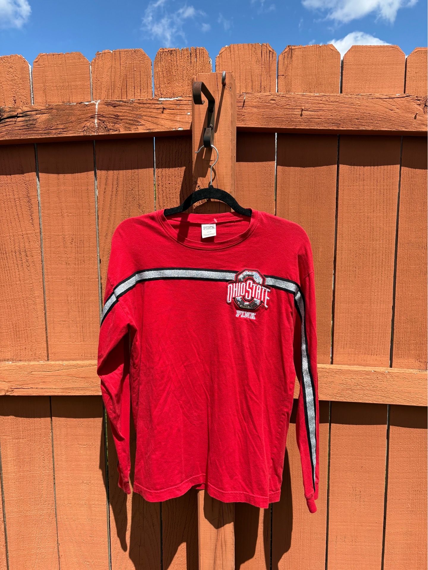 Pink vs Ohio State long sleeve size small