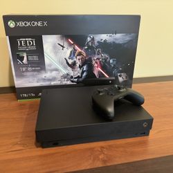 Microsoft Xbox One X 1TB Star Wars Jedi: Fallen Order Bundle w/ Controller