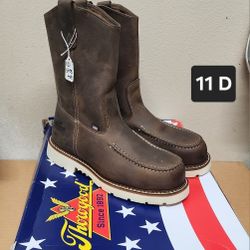Thorogood Work Boot Size 11 D STEEL MOC TOE 