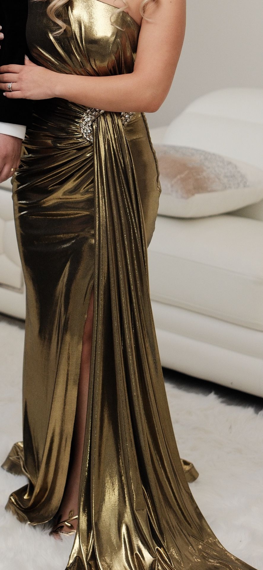 Gold dress