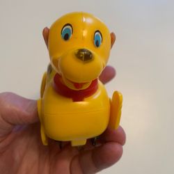 TOY PLASTIC MOTORIZED DOG (5”) made in USA by Durham Industries