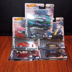 Open Track Hotwheels Premium 2018 Set