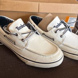Timberland canvas boat shoes Size 7.5M