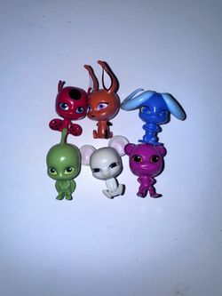 Miraculous Ladybug Miracle Box Kwami Surprise LOT of 6 Trixx Tikki Stompp Mullo
