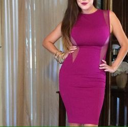 New Magenta dress